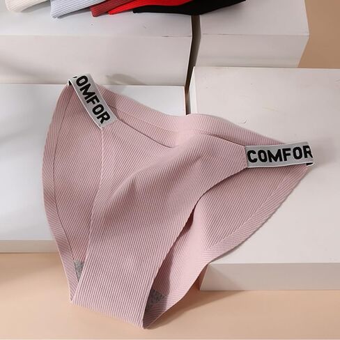 ملابس داخلية قطنية من YIZRFU للنساء سراويل داخلية بيكيني منخفضة الارتفاع مكونة من 3 قطع in Kuwait