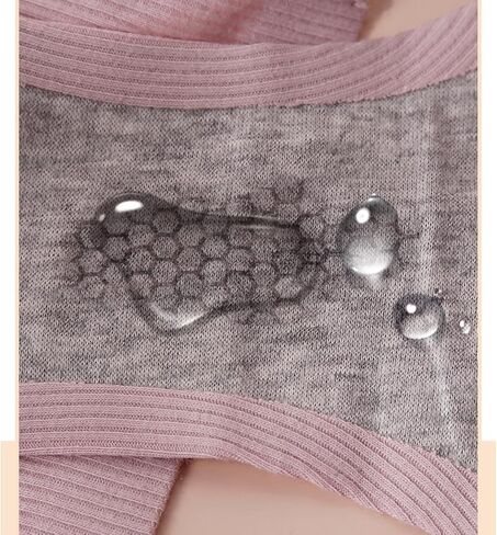 ملابس داخلية قطنية من YIZRFU للنساء سراويل داخلية بيكيني منخفضة الارتفاع مكونة من 3 قطع in Kuwait