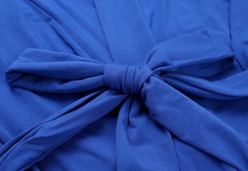 رداء كيمونو قطني نسائي طويل منسوج، رداء نوم ناعم وخفيف الوزن in Kuwait