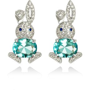 Easter Earrings for Women Girls Rhinestone Rabbit Earrings Dainty Pearl Rabbit Carrot Easter Stud Earrings for Women Girls Holiday Easter Jewelry Gifts