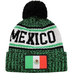 Mexico Country Crowned Adult Unisex Beanie Green