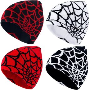 URSKYTOUS العنكبوت محبوك بيني قبعة الشتاء للنساء الرجال لطيف سميكة القوطية العصرية خفيفة الوزن القبعات Y2k في الهواء الطلق أغطية الرأس in Kuwait