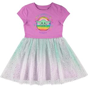 Star Wars Baby Yoda Girls' Little Tulle Costume Dress- Sizes 4-16 - The Mandalorian The Child Bassinet Portrait