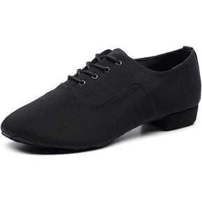 Men's Black Ballroom Latin Performance Shoes Waltz Modern Dancing Practice Shoe