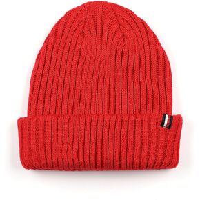 Tommy Hilfiger Women's Rib Cuff Hat, Primary Red in Kuwait