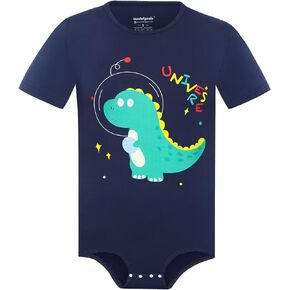 Landofgenie Mens Onesie Pajamas Short Sleeve Romper One Piece Bodysuit Sleepwear Tops Cute Print Onesie - Dinosaur Neil