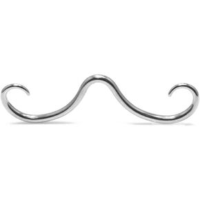Hilufiet 4Pcs Septum Ring 316L Surgical Steel Septum Mustache Nose Ring Piercing Jewelry for Women Men