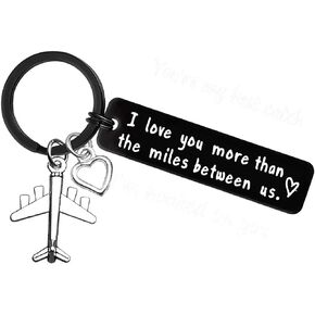Valentine's Day Jewelry Couple Keychain Jewelry for Boyfriend Girlfriend Husband Wife Long Distance Relationship Gift Going Away Gift Brithday Christmas Anniversary Keychain Gift ,His and Hers Gift