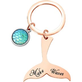 TGBJE Mermaid Tail Keychain Make Waves Keychain Inspirational Gift for Her in Kuwait