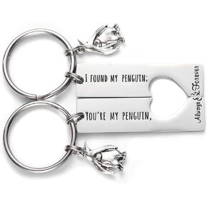 Penguin Lover Gifts You're My Penguin I Found My Penguin Couple Keychains Boyfriend Girlfriend Keychains Best friend