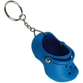 tenghong2021 Women Cute Mini Shoes Keychain Funny Key Buckle Kids Girls Boys Lovely Clog Shoe Bubble Charms Birthday Gifts in Kuwait