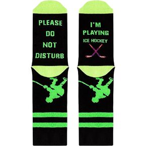 Gnpolo Funny Socks for Men Women Do Not Disturb I'M Playing Golf Baseball Football Gaming