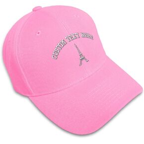 Custom Baseball Cap Paris Travel Eiffel Tower Embroidery Europe Acrylic