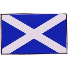 دبوس مطلي بالمينا بتصميم علم اسكتلندا الوطني الاسكتلندي سالتير سانت اندروز، شارة معدنية للقبعات والقمصان وشنطة الملابس، مصنوعة من خليط معدني من الستيل، بدون احجار كريمة in Kuwait