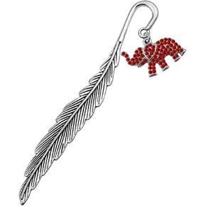CHOORO Red Elephant/Triangle Bookmark Rhinestone 1913 Jewelry Greek Sorority(Elephant)