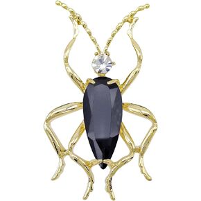Navachi 18k Gold Plated Copper Cubic Zirconia Zircon Bug Brooches Pins