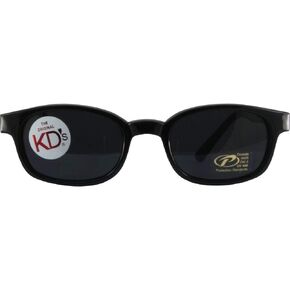 Pacific Coast The Original X-KD's Biker Shades By PCSUN 20% Larger Black Frames Super Dark Lens