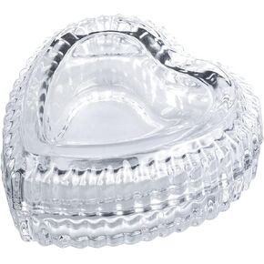 فاردتري صينية مجوهرات شفافة مغطاة على شكل قلب من الكريستال للبنات، صندوق تخزين مجوهرات للنساء in Kuwait