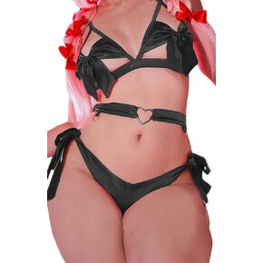 MOEFLAVOR مجموعة الملابس الداخلية ذات القوس التأثيري | مثير Kawaii اليابانية أنيمي خادمة الزي | زي وايفو Reg & Plus Size in Kuwait