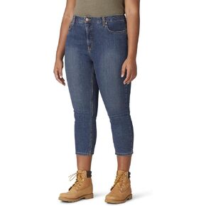 Dickies Women's Plus Size Perfect Shape Denim Capri Pant