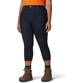 Dickies Women's Plus Size Perfect Shape Denim Capri Pant