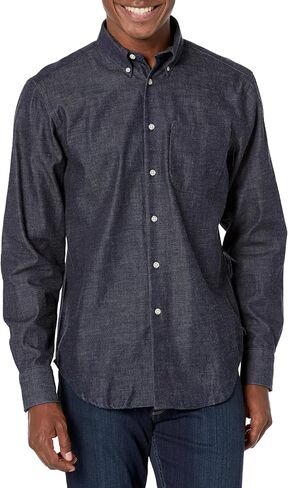 Naked & Famous Denim Men's Easy Shirt-Slub NEP Rinsed Denim in Kuwait