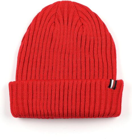 Tommy Hilfiger Women's Rib Cuff Hat, Primary Red in Saudi Arabia