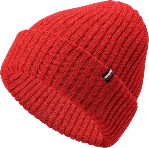 Tommy Hilfiger Women's Rib Cuff Hat, Primary Red in Saudi Arabia