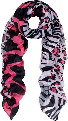 Premium Classic Leopard Animal Print Fashion Scarf - Multi Colors Available in Kuwait
