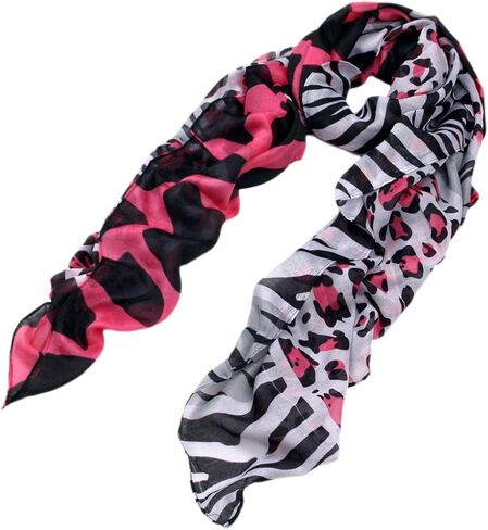 Premium Classic Leopard Animal Print Fashion Scarf - Multi Colors Available in Kuwait