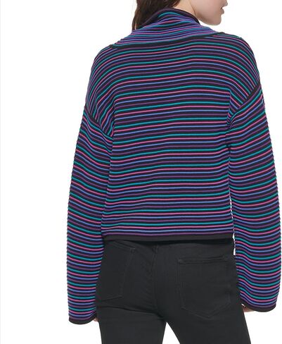DKNY Women's Turtleneck All-Day Comfort Cropped Sportswear Sweater in Saudi Arabia