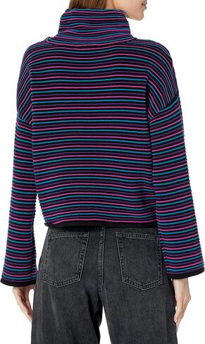DKNY Women's Turtleneck All-Day Comfort Cropped Sportswear Sweater in Saudi Arabia
