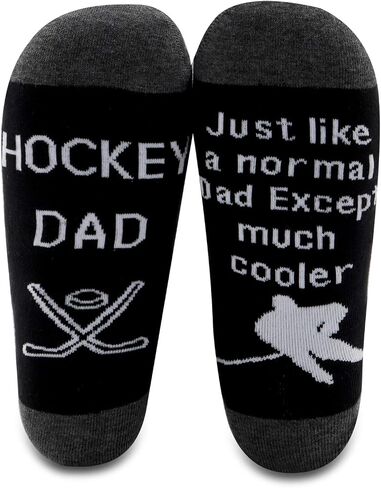 MBMSO 2 Pairs Hockey Dad Socks Funny Hockey Dad Gifts Hockey Gifts for Dad in Saudi Arabia