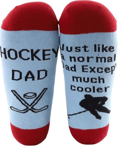 MBMSO 2 Pairs Hockey Dad Socks Funny Hockey Dad Gifts Hockey Gifts for Dad in Saudi Arabia