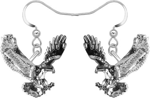 LONYOO Zinc Alloy Flying Eagle Earrings Dangle Jewelry Enamel Hawk Earrings for Women Girls Charms Bird Gifts in Saudi Arabia