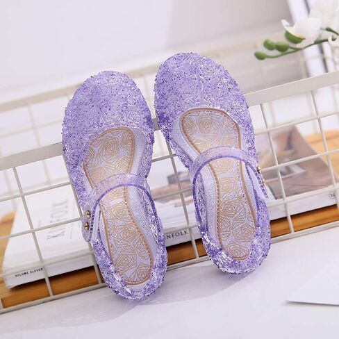 أحذية HJD Princess Fashions Jelly Flats، للأطفال الصغار أو الأطفال، صنادل مناسبة لحفلات أعياد الميلاد للفتيات الصغيرات in Kuwait