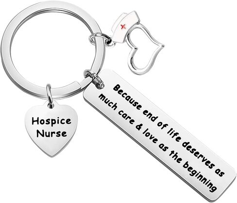 Hospice Nurse Keychain Gift Because End Of Life Deserves As Much Care & Love As The Beginning Nurse Appreciation Gift in Saudi Arabia