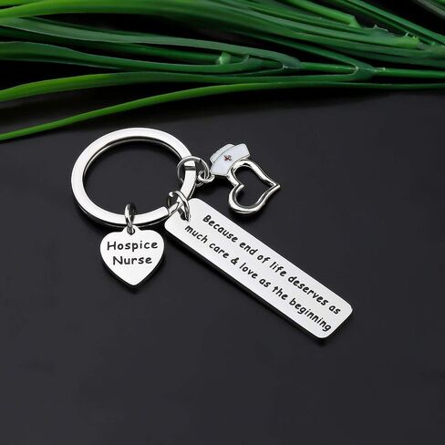 Hospice Nurse Keychain Gift Because End Of Life Deserves As Much Care & Love As The Beginning Nurse Appreciation Gift in Saudi Arabia