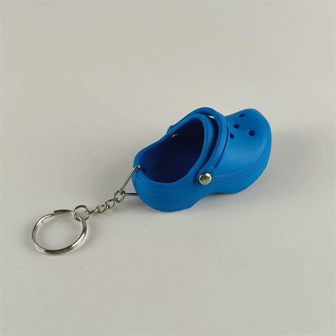 tenghong2021 Women Cute Mini Shoes Keychain Funny Key Buckle Kids Girls Boys Lovely Clog Shoe Bubble Charms Birthday Gifts in Kuwait