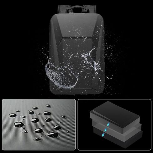 جوكو سيلي حقيبة ظهر صلبة للاب توب للسفر، حقيبة ظهر للالعاب مضادة للسرقة مع منفذ شحن USB، حقيبة ظهر رفيعة للكمبيوتر للعمل مع قفل للرجال in Kuwait