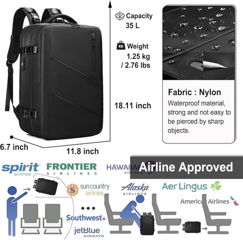 حقيبة ظهر Somago للحمل للرجال والنساء مع حجرة للأحذية، حقائب نهارية كاجوال مقاومة للماء وتناسب أجهزة الكمبيوتر المحمول حتى 16 بوصة in Kuwait