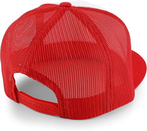 متجر الملابس العصرية Flexfit Brand 5 Panel 2 Tone Flatbill Mesh Classic Snapback Cap in Saudi Arabia