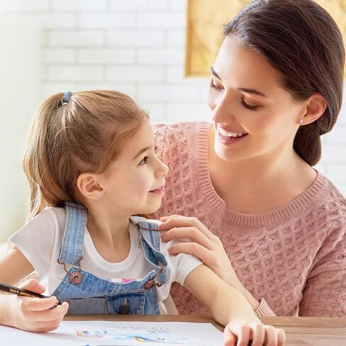 FASACCO 8 أزواج من الأقراط الخلفية المسمار للنساء الملونة تشيكوسلوفاكيا الزهور الكرة المسمار الخلفي الأقراط الأزرار الفولاذ المقاوم للصدأ القلب فراشة المسمار الخلفي مجموعة الأقراط in Kuwait