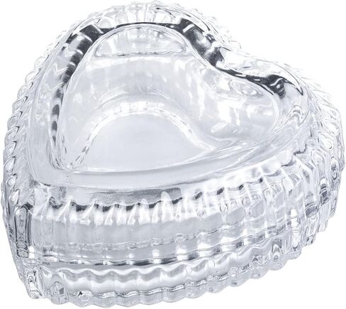 فاردتري صينية مجوهرات شفافة مغطاة على شكل قلب من الكريستال للبنات، صندوق تخزين مجوهرات للنساء in Kuwait