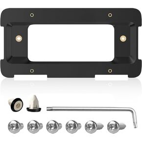Rear License Plate Frame Bracket Holder Mount for 2005-2023 BMW 1/2/ 3/5 / 6/ X Series, 328i 323i 528i M3, 2002-2019 Mini Cooper 51187160607 511882380615 51188238061 Screws
