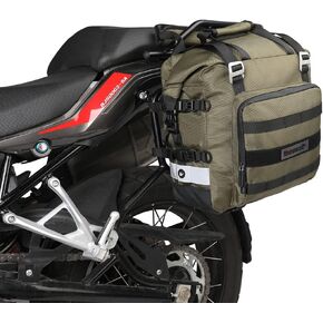 Rhinowalk Motorcycle Saddlebags 13L Waterproof Luggage Bags Quick Release Motorcycle Side Bags for Motorcycle Motorbike Travel (Black, 1 Pack)