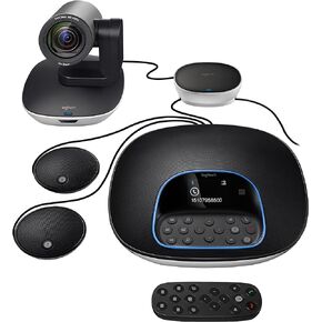 Logitech Group Video Conferencing Bundle with Expansion Mics for Big Meeting Rooms (Renewed)