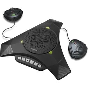 Meeteasy MVOICE 8000 EX-B Expandable Bluetooth Speakerphone for Softphone and Mobile Phone Conference Call (Expansion mic Included)