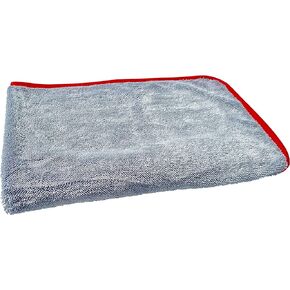 لمسة نهائية حمراء - منشفة تجفيف من الألياف الدقيقة النهائية - كبيرة جدًا 91.44 × 76.2 سم، تجفيف بدون خطوط، تجفيف بدون خدوش، فائقة الامتصاص، السيارات والشاحنات وسيارات الدفع الرباعي والمركبات الترفيهية in Kuwait