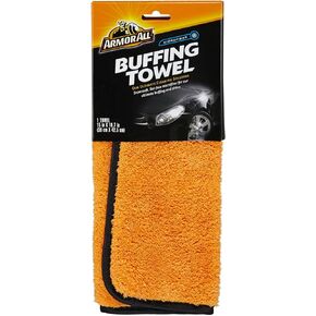 Armor All Car Buffing Towel, Microfiber Towel for Buffing and Shining Cars, Trucks and Motorcycles